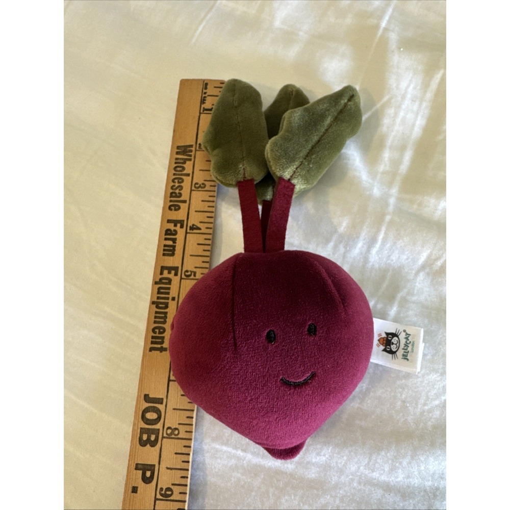 Jellycat Vivacious Vegetables Beetroot Beet Vegetable Veggie RARE RETIRED - Picture 2 of 3